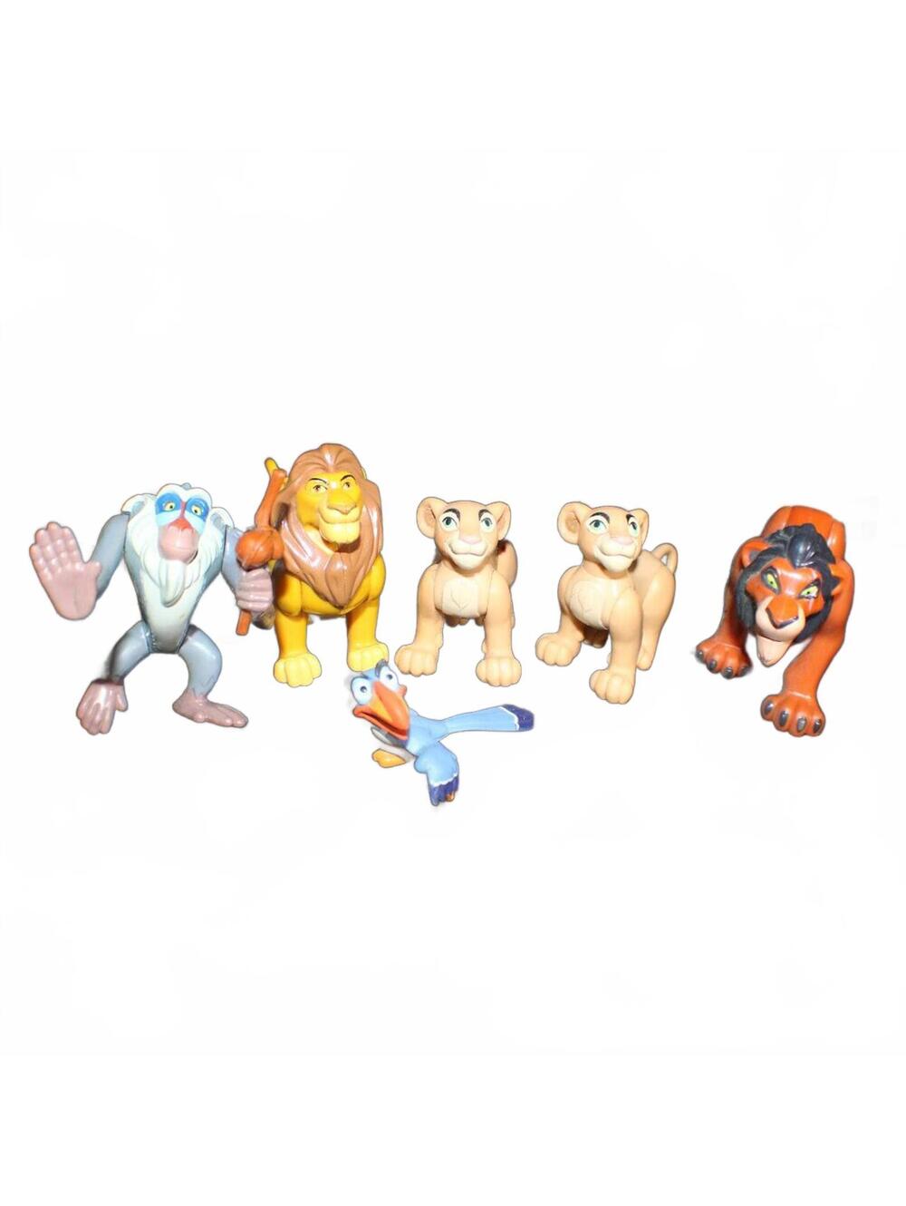 Vintage 1994 Disney Lion King Burger King Toy Lot Simba Mufasa Scar‎ Rafiki Zazu